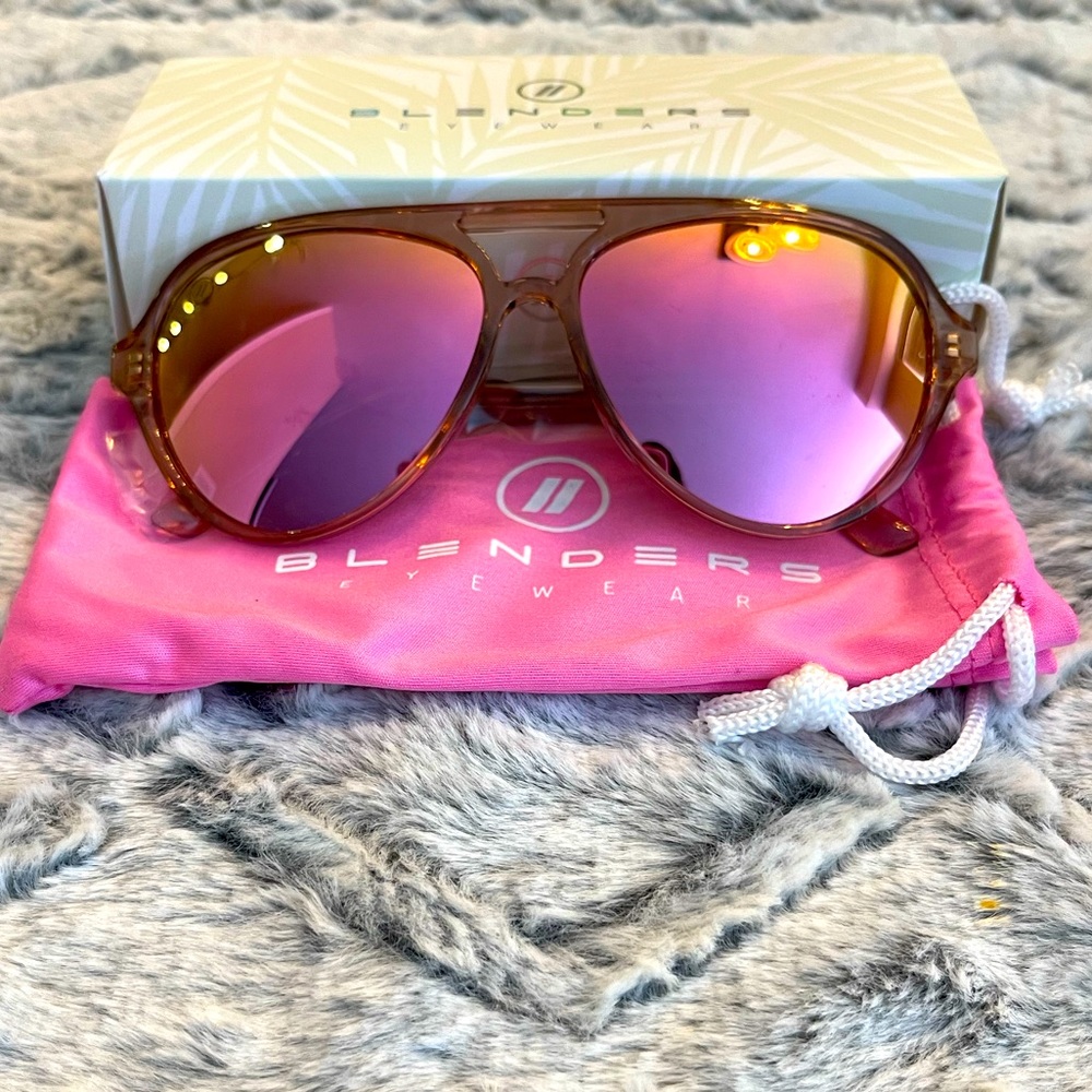 Blenders Candy Cover Sunglasses Crystal Pink NWT